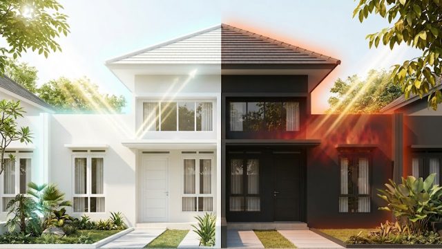 Bukan Cuma Buat Gaya, Ini Alasan Rumah Makin Cepat Dingin Kalau Tembok Luar Diwarnai Terang