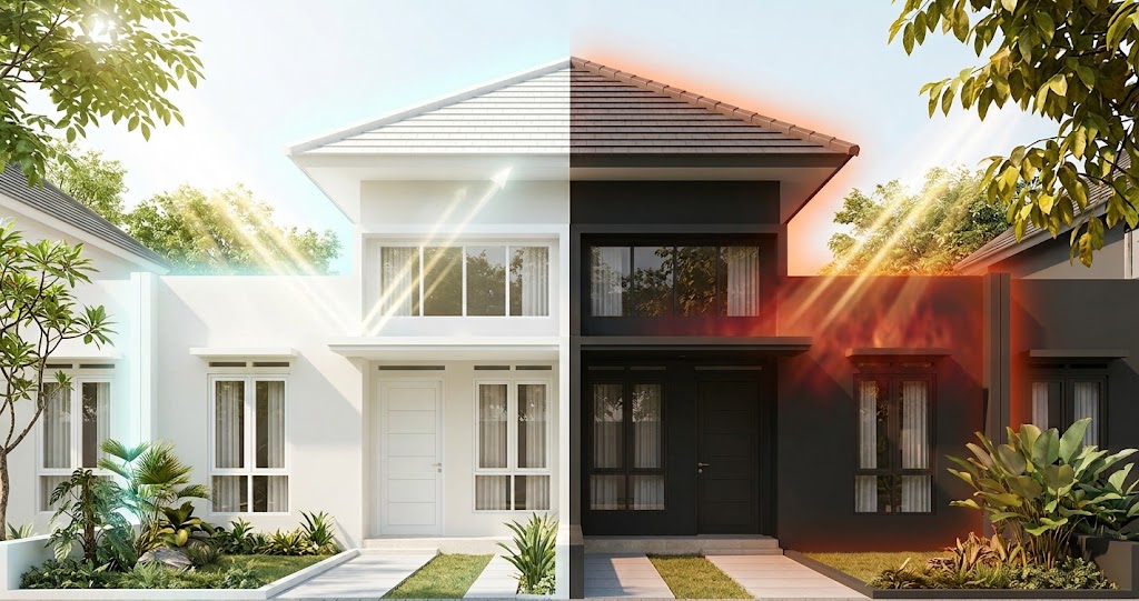 Bukan Cuma Buat Gaya, Ini Alasan Rumah Makin Cepat Dingin Kalau Tembok Luar Diwarnai Terang