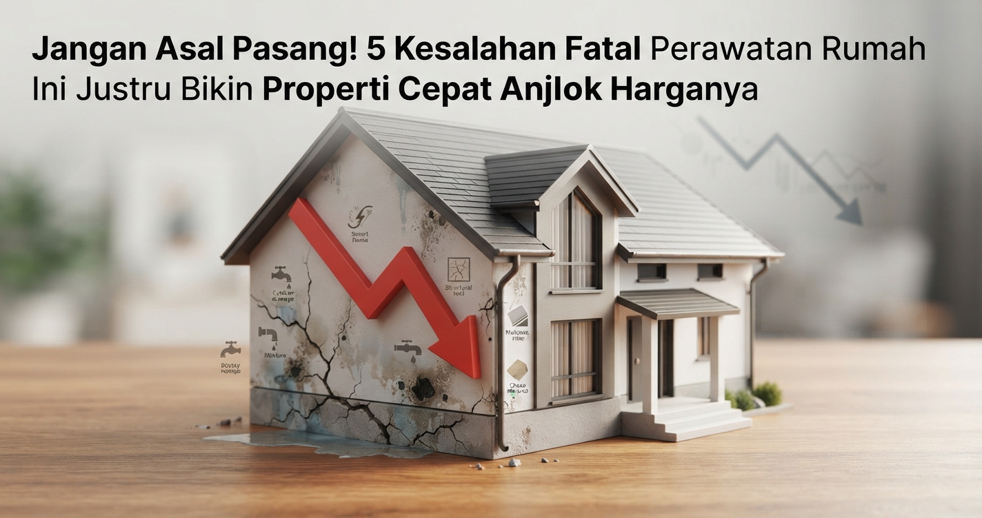 Jangan Asal Pasang! 5 Kesalahan Fatal Perawatan Rumah Ini Justru Bikin Properti Cepat Anjlok Harganya